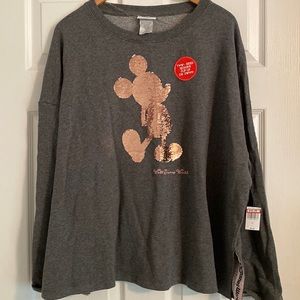 Mickey Disney Sequin Sweatshirt (Two Sided)